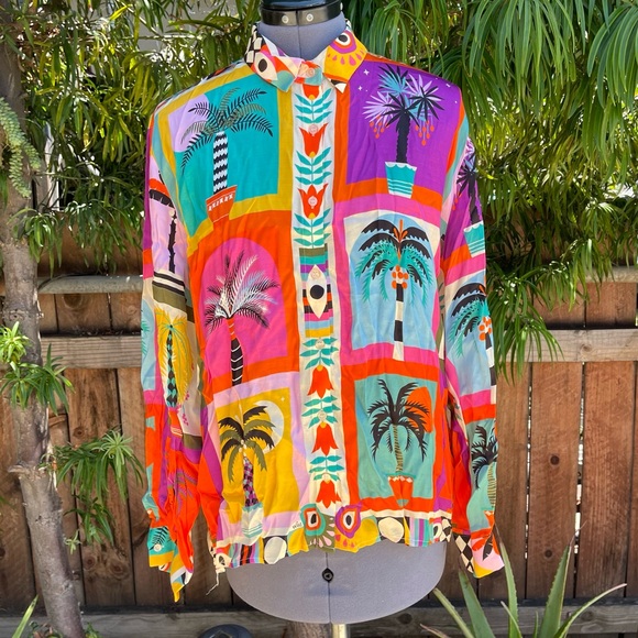 Wild Shirt Bonaventure Beldi Palm Tree Shirt size 1 - Picture 10 of 13